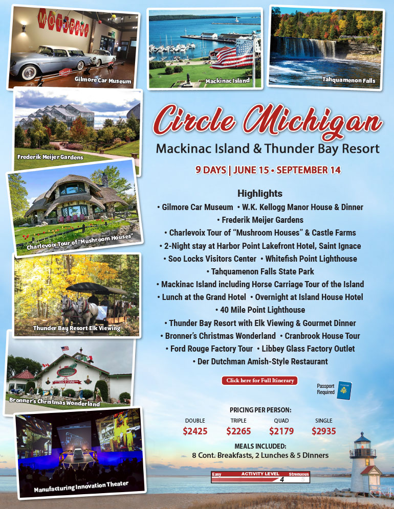 Circle Michigan-Mackinac Island & Thunder Bay Resort