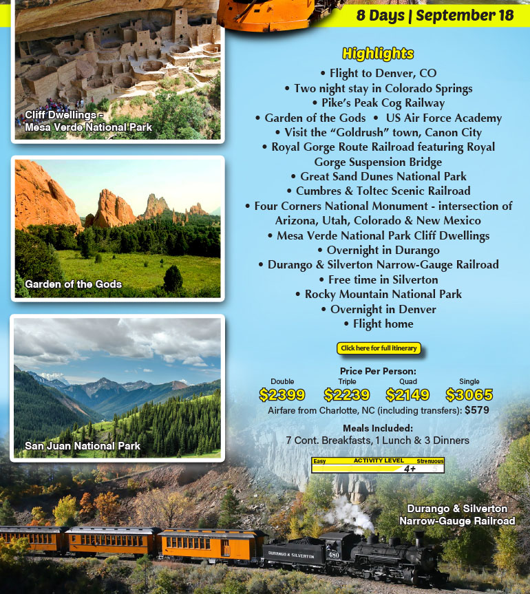 Colorado's Scenic Rails & Beautifil Sights