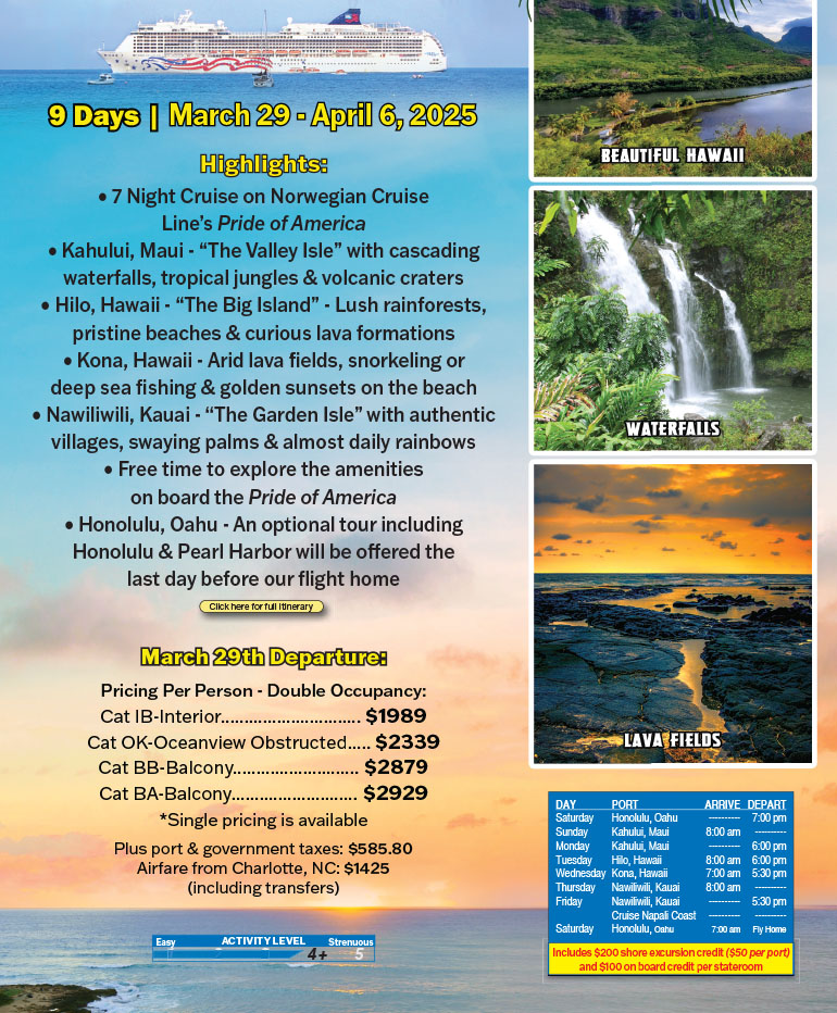 Hawaiian Paradise Cruise