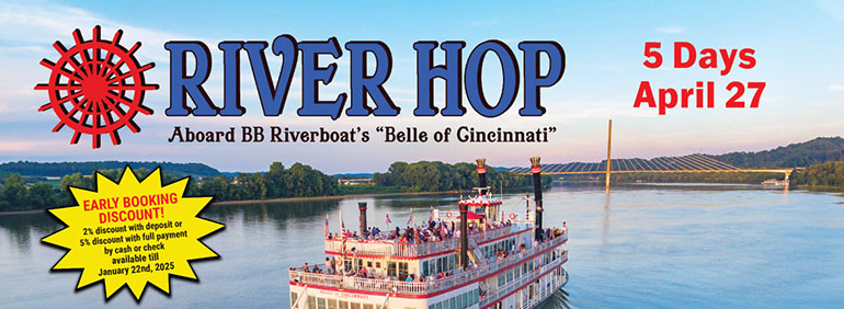 RiverHop Aboard BB Riverboat's Belle of Cincinnati