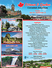 Ottawa & Quebec Canadian Adventure