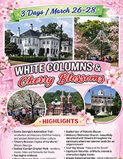 White Columns & Cherry Blossoms