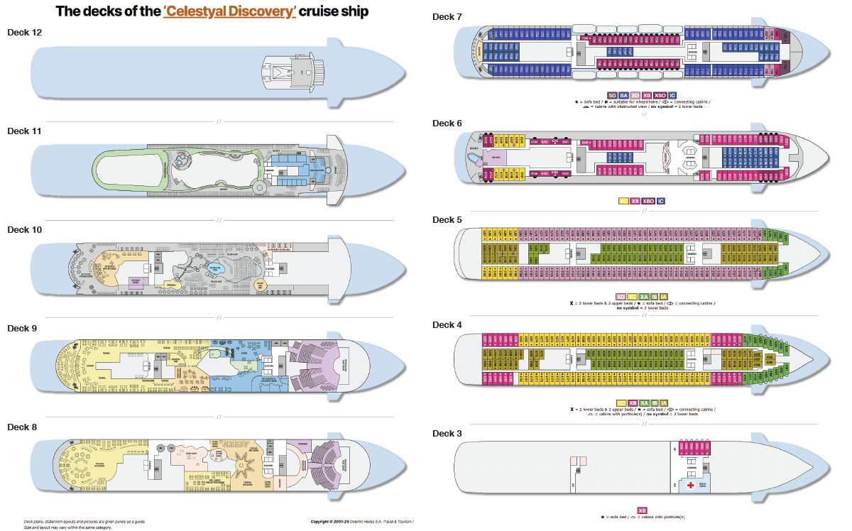 MS Emerald Radiance cabin layout