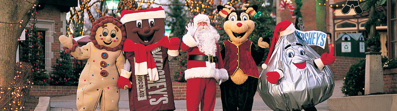 Hershey Characters at Christmas