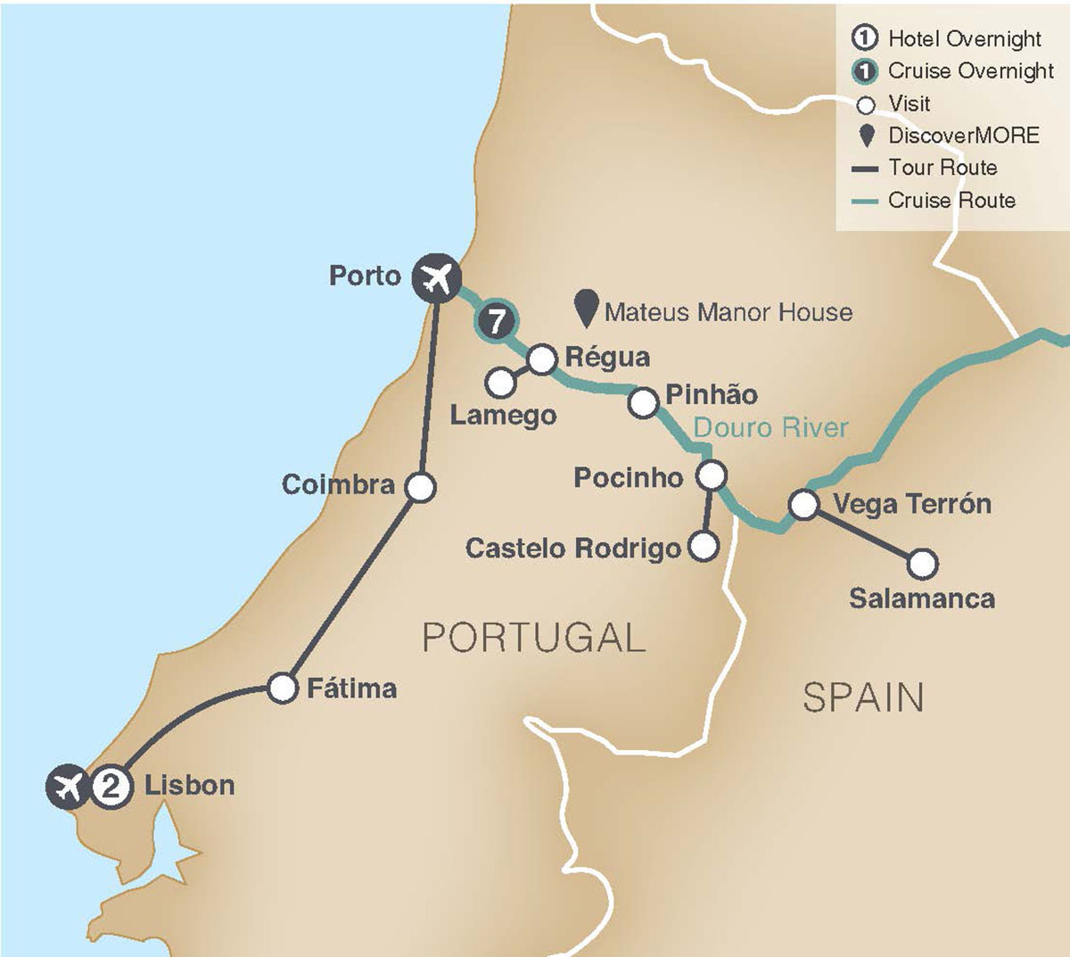 Our Destinations Map