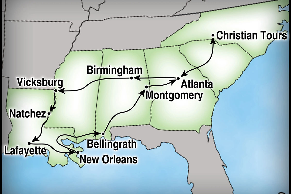 Our Destinations Map