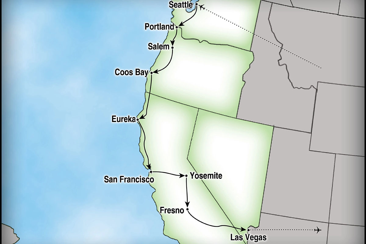 Our Destinations Map