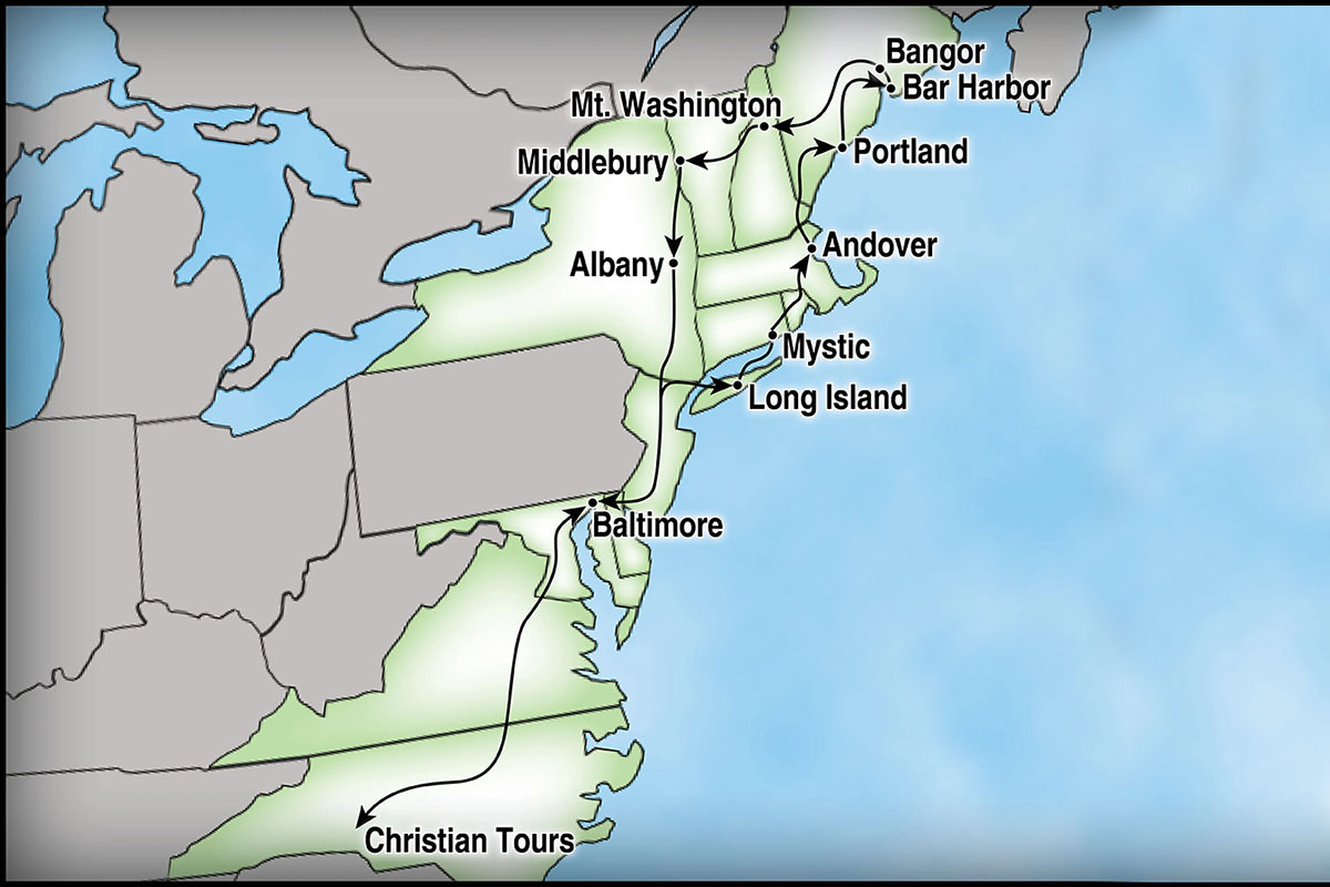 Our Destinations Map