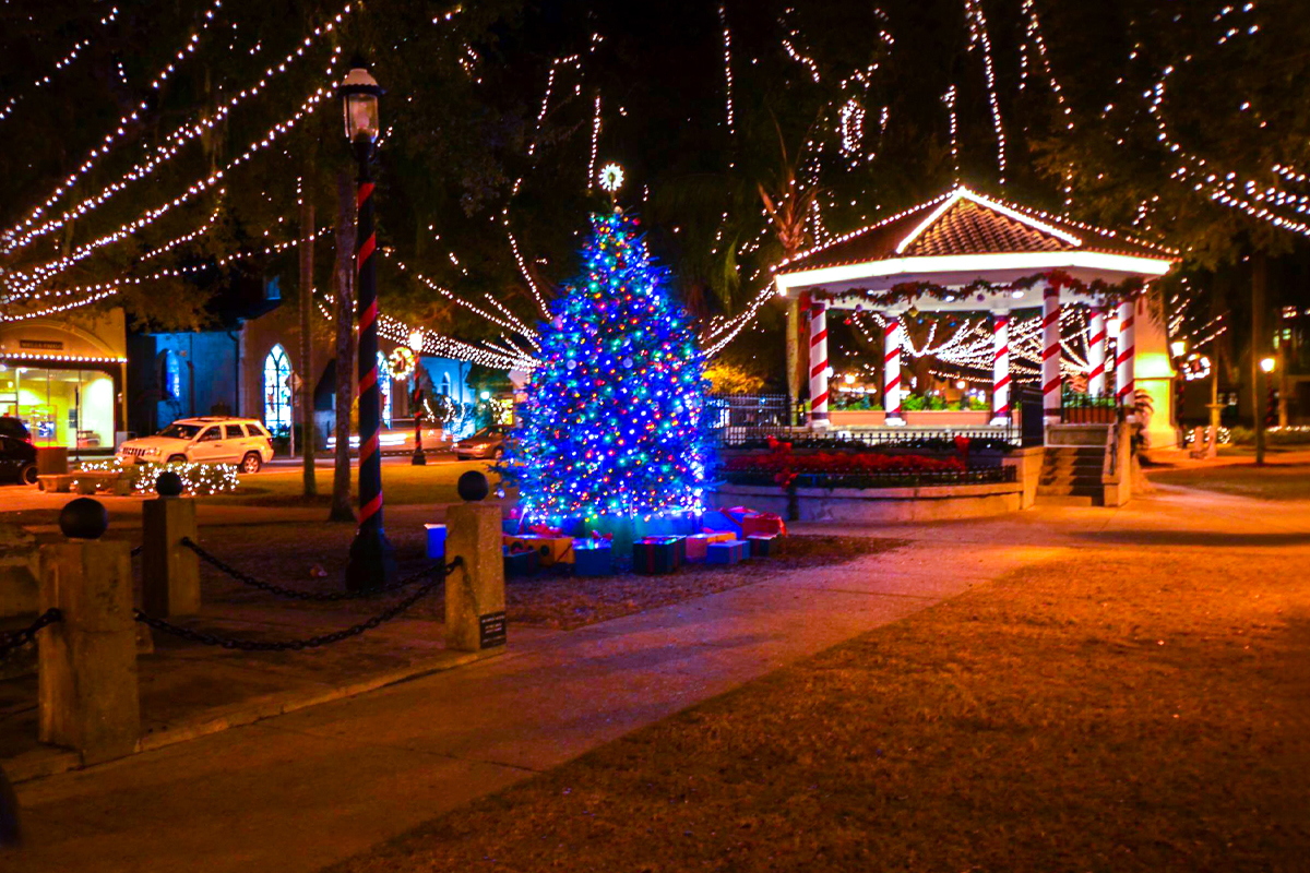 Gazebo at Night of Lights