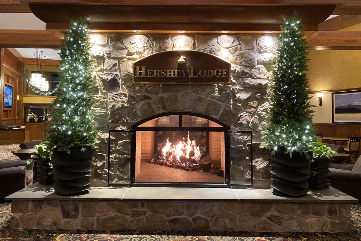 Hershey Lodge at Christmas